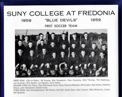 SUNY Fredonia soccer team, 1959. SUNY Fredonia soccer team, 1959.