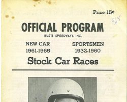 Bobby Schnars - Stateline Speedway Program, 1965. Bobby Schnars - Stateline Speedway Program, 1965.