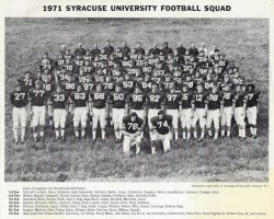 1971 Syracuse University football squad. 1971 Syracuse University football squad.
