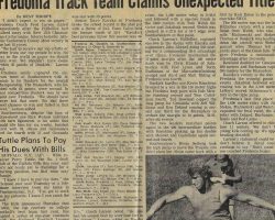 Fredonia Track Team Claims Unexpected Title. 1982. Fredonia Track Team Claims Unexpected Title. 1982.