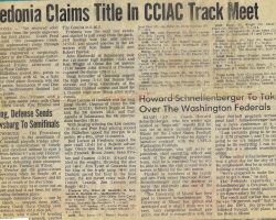Fredonia Claims Title In CCIAC Track Meet. 1984. Fredonia Claims Title In CCIAC Track Meet. 1984.