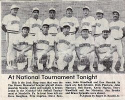 At National Tournament Tonight. <em>Post-Journal</em> (Jamestown), 1984. At National Tournament Tonight. 1984.