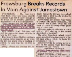 Frewsburg Breaks Records In Vain Against Jamestown. February 19, 1983. Frewsburg Breaks Records In Vain Against Jamestown. February 19, 1983.