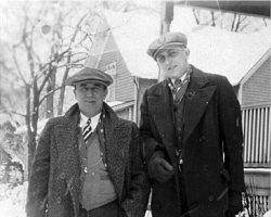 Billy Webb on left. Billy Webb on left