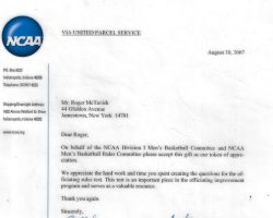 2007 NCAA letter. 2007 NCAA letter.