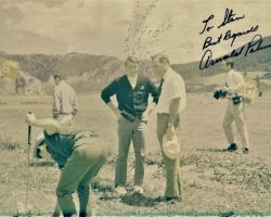 Arnold Palmer with Stan Marshaus in 1968. Arnold Palmer with Stan Marshaus in 1968.