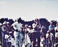 Jack Nicklaus with caddy Angelo Argea in 1982. Jack Nicklaus with caddy Angelo Argea in 1982.