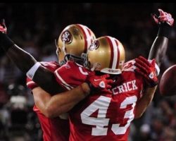 Jehuu Caulcrick with San Francisco 49ers. Jehuu Caulcrick with San Francisco 49ers.