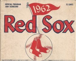 Program from when Hugh and his surviving teammates were invited back to Boston to celebrate the 50th anniversary of their World Series title of 1912 50th anniv