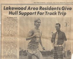 Lakewood Area Residents Give Hull Support For Track Trip. <em>Post-Journal</em> (Jamestown), June 19, 1974. Lakewood Area Residents Give Hull Support For Track Trip. June 19, 1974.6-19-74