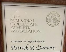 NCAA Cross Country contributions award. 1982. NCAA Cross Country contributions award. 1982.