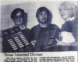 Three Talented Chrises. <em>Post-Journal</em> (Jamestown), 1987. Three Talented Chrises. 1987.