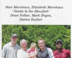 Hootie & the Blowfish, entertainers, with Stan Marshaus and his daughter, Elizabeth. Hootie & the Blowfish, entertainers, with Stan Marshaus and his daughter, Elizabeth.