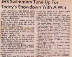 JHS Swimmers Tune Up For Today's Showdown With A Win. JHS Swimmers Tune Up For Today's Showdown With A Win.