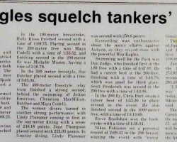 War Eagles squelch tankers' efforts. War Eagles squelch tankers' efforts.