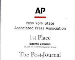 Associated Press Association Award. 2014. Associated Press Association Award. 2014.