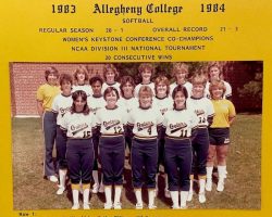 Allegheny softball, 1983-84. Allegheny softball, 1983-84.