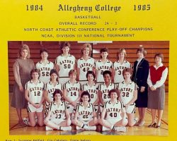 Allegheny basketball, 1984-85. Allegheny basketball, 1984-85.