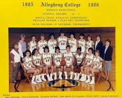 Allegheny basketball, 1985-86. Allegheny basketball, 1985-86.
