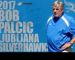 Bob Palcic head coach of the Ljubljana Silverhawks from Slovenia, 2017. Bob Palcic head coach of the Ljubljana Silverhawks from Slovenia, 2017.