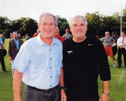 Bob Palcic with George W. Bush, 2012. Bob Palcic with George W. Bush, 2012.