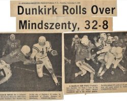Dunkirk Rolls Over Mindszenty, 32-8. <em>Observer</em> (Dunkirk-Fredonia), November 8, 1969. Dunkirk Rolls Over Mindszenty, 32-8. November 8, 1969.
