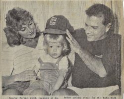 George Barone, his wife Vickie and daughter Brooke. <em>Post-Journal</em> (Jamestown), 1984. George Barone, his wife Vickie and daughter Brooke. 1984.