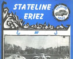 Stateline Eriez Racing Program, 1974. Stateline Eriez Racing Program, 1974.