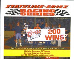 Stateline Eriez Souvenir program, 2005. Stateline Eriez Souvenir program, 2005.