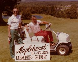 Roger Loop and George Bataitis, 1985. Roger Loop and George Bataitis, 1985.