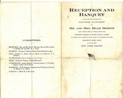 1912 Banquet program Bedient_banquet_program_Oct