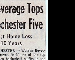 Beverage Tops Rochester Five. 1963. Beverage Tops Rochester Five. 1963.