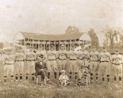 Celoron Base Ball Club with Billy Webb, standing, far left. Celoron Base Ball Club with Billy Webb, standing, far left.