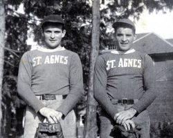 Bob Bender (left) with his brother Joe. 1939. Bob Bender (left) with his brother Joe.