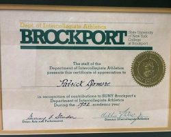 Brockport Intercollegiate Athletics Award. 1952. Brockport Intercollegiate Athletics Award. 1952.