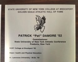 Brockport Athletic Hall of Fame. October 1987. Brockport Athletic Hall of Fame. October 1987.