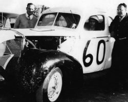 Left to right, Clarence Hagelin, (Julian Buesink's brother-in- law), Bill Rexford, Julian Buesink. Dunkirk, NY, 1950. Left to right, Clarence Hagelin, (Julian Buesink's brother-in- law), Bill Rexford, Julian Buesink. Dunkirk, NY, 1950.