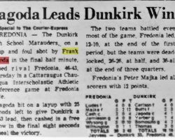 Jagoda Leads Dunkirk Win. <em>Buffalo Courier-Express</em>, December 22, 1978. Jagoda Leads Dunkirk Win. December 22, 1978.