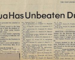 Chautauqua Has Unbeaten Dual Season. <em>Post-Journal</em> (Jamestown), May 16, 1979. Chautauqua Has Unbeaten Dual Season. May 16, 1979.
