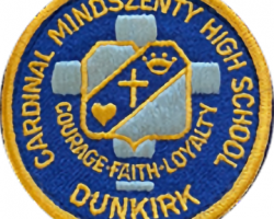 Cardinal Mindszenty High School patch. Cardinal Mindszenty High School patch.