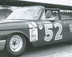 Cale Yarborough, NASCAR driver, 1962 race at Darlington Speedway. Cale Yarborough, NASCAR driver, 1962 race at Darlington Speedway.
