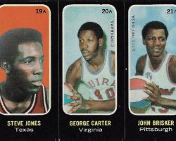 George Carter, 1973 Topps trading card. George Carter, 1975 Topps trading card.