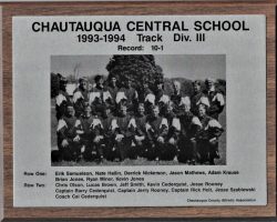 Chautauqua track, 1993-94. Chautauqua track, 1993-94.
