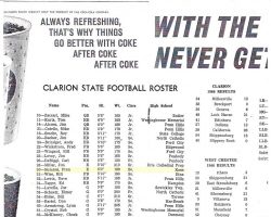 Clarion State College football program. 1966. Clarion State College football program. 1966.