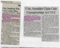 Golf articles. Golf articles.