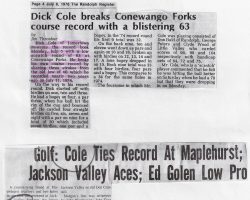 Golf articles. Golf articles.