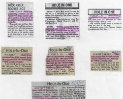 Golf Hole-In-One articles. Golf Hole-In-One articles.