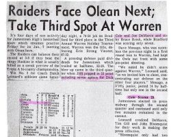 Jamestown High School basketball articles. Jamestown High School basketball articles.