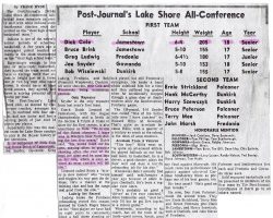 <em>Post - Journal's</em> Lake Shore All-Conference. Post-Journal's Lake Shore All-Conference.