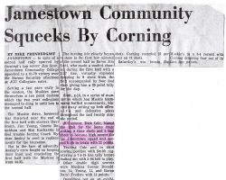 Jamestown Community Squeeks By Corning. Jamestown Community Squeeks By Corning.